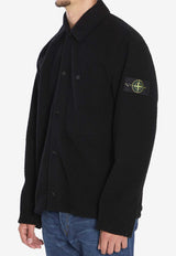 Stone Island Logo Patch Overshirt Black K2S151200021-S0214-V0029