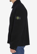Stone Island Logo Patch Overshirt Black K2S151200021-S0214-V0029