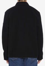 Stone Island Logo Patch Overshirt Black K2S151200021-S0214-V0029