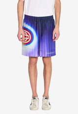 Casablanca Shockweave Bermuda Shorts Blue SS26TR399--07