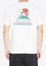 Casablanca Montagne Ondulée Printed T-shirt White MPF25JTS00104--WHITE
