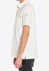 Moncler Logo Patch Polo T-shirt White L10918A00029-89BEC-050