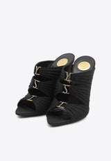 Saint Laurent Emilie 110 Satin Crepe Mules Black 859545-AAF4G-1097