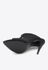 Saint Laurent Emilie 110 Satin Crepe Mules Black 859545-AAF4G-1097