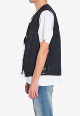 Stone Island Metal Lamina Poly Ripstop Vest Blue L1S15G100005-S0354-V0020