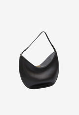 Jacquemus Large Ovalo Calf Leather Shoulder Bag Black BAW00437A-C18A08-990