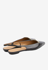 Tod's Calf Leather Slingback Flats Black XXW10K0JL80-BSS-B999