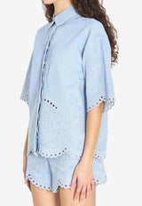 Zimmermann Daylight Denim Shirt Light Blue 7214TRS263--CESTM