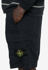 Stone Island Logo Patch Cargo Pants Blue L1S15L100020-S0003-V0020