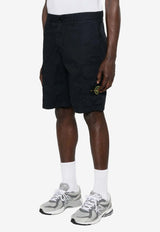 Stone Island Logo Patch Cargo Pants Blue L1S15L100020-S0003-V0020