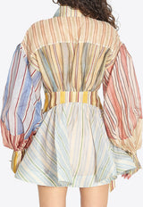 Zimmermann Rebellion Striped Mini Dress Multicolor 7028DC261--SPSTR