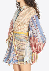 Zimmermann Rebellion Striped Mini Dress Multicolor 7028DC261--SPSTR