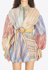 Zimmermann Rebellion Striped Mini Dress Multicolor 7028DC261--SPSTR