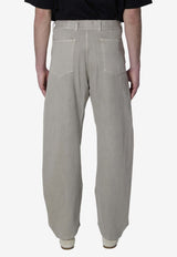 Lemaire Twisted Belted Pants Gray PA326-LD1054-BK201