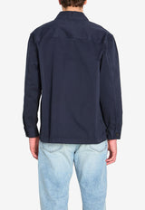 Saint Laurent Cassandre Gabardine Overshirt Blue 861004-Y04VD-5109