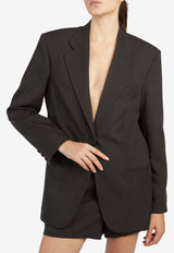 Federica Tosi Oversized Buttoned Blazer Black 40301-403-29