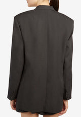 Federica Tosi Oversized Buttoned Blazer Black 40301-403-29