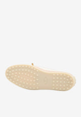 Tod's Leather Bow Loafers White XXW92K0JV70-N6M-B015