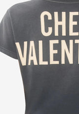 Valentino Panther Lady Print T-shirt Black 8B3MG24Y-9GL-TB1