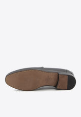 Valentino VLogo Signature Loafers in Grained Leather Black 8Y2S0K73-ZWD-0NO
