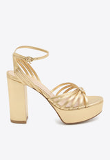 Gianvito Rossi Rita 105 Metallic Leather Platform Sandals Gold G32632-70RIC-MEKO