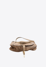 Chloé Small Marcie Suede Shoulder Bag Brown CH26SS882P37--20E
