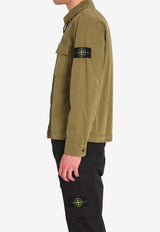 Stone Island Logo Patch Zip-Up Jacket Green L1S151200008-S00WN-V015G
