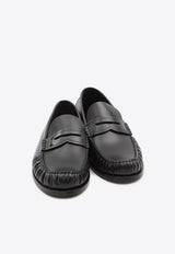 Saint Laurent Laurent Smooth Leather Loafers Black 820618-AAELH-1000
