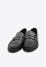Saint Laurent Laurent Smooth Leather Loafers Black 820618-AAELH-1000