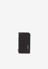 Saint Laurent Fragments Calf Leather Cardholder Black 609362-BTY0N-1000