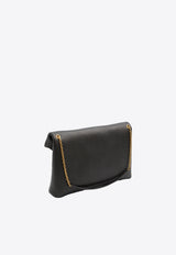 Saint Laurent Large Envelope Grained Leather Clutch Black 855802-AACYT-1000