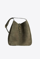 Saint Laurent Large Le 5 À 7 Suede Shoulder Bag Green 850545-1U80W-3212