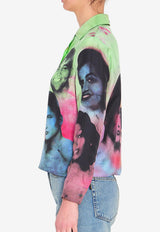 Versace Party Print Silk Buttoned Shirt Multicolor 1024231-1A17913-5X000