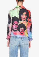 Versace Party Print Silk Buttoned Shirt Multicolor 1024231-1A17913-5X000