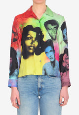 Versace Party Print Silk Buttoned Shirt Multicolor 1024231-1A17913-5X000