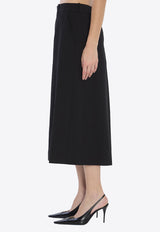 Saint Laurent Wool Culotte Pants Black 840491-Y7B73-1000