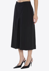 Saint Laurent Wool Culotte Pants Black 840491-Y7B73-1000