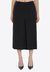 Saint Laurent Wool Culotte Pants Black 840491-Y7B73-1000