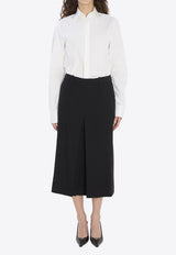Saint Laurent Wool Culotte Pants Black 840491-Y7B73-1000
