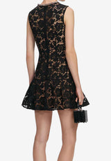 Self-Portrait Crystal Lace Mini Dress Black SS26164SBB--BLACK