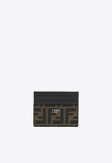 Fendi FF Jacquard Logo Cardholder Brown 7M0164ALWK/S_FENDI-F0L3T