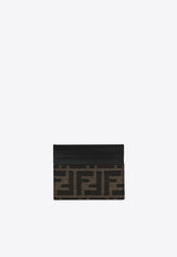 Fendi FF Jacquard Logo Cardholder Brown 7M0164ALWK/S_FENDI-F0L3T