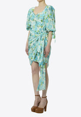 Chloé Floral Print Silk Dress Multicolor CH26URO52388--191J