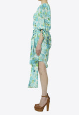 Chloé Floral Print Silk Dress Multicolor CH26URO52388--191J