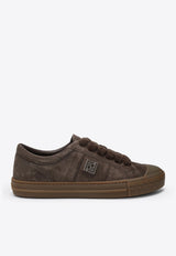 Fendi Domino Suede Low-Tops Sneakers Brown 7E1706QK9/R_FENDI-F0ZR0