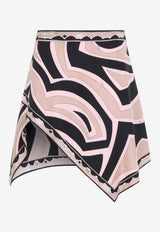 Labirinto Silk Twill Mini Skirt