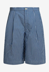 Comme Des Garçons Shirt Formal Striped Shorts Blue FQ-P506-S261 BLUE STRIPE_7169ba45-196d-4223-b155-15a8d6ac6677