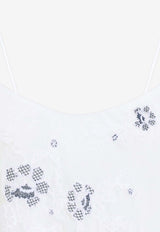 Life Maxi Dress with Embroidered-Flowers