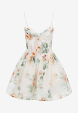 Carousel Corset Floral Mini Dress