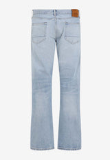 Straight-Leg Overwashed Jeans